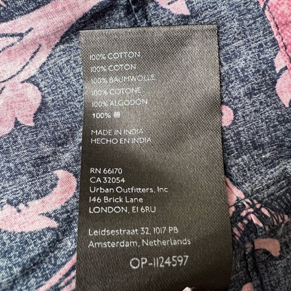 Anthropologie Somerset Navy and Pink Patterned Classic Maxi Dress - Picture 5 of 7